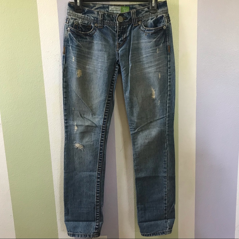 👖3/$27 Aeropostale Straight Leg Jeans - Picture 4 of 9